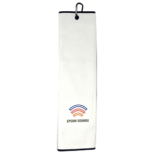 Gleneagles White Polyester Tri-fold Towel